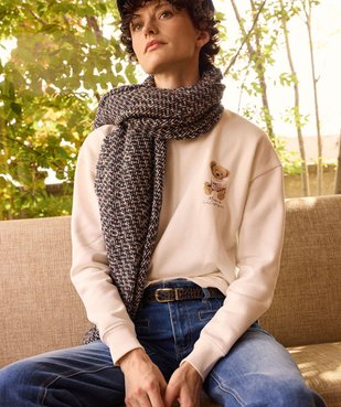 Echarpe multicolore finition franges femme - LuluCastagnette vue3 - LULUCASTAGNETTE - GEMO