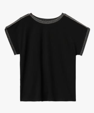 Tee-shirt loose à manches coures pailletées femme vue4 - GEMO(FEMME PAP) - GEMO