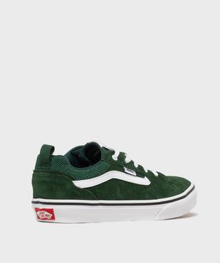 Baskets basses en cuir suédé à lacets garçon - Vans vue4 - VANS - GEMO