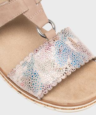 Mules confort à talon compensé et bride scratch femme vue6 - SOFTRELAX - GEMO