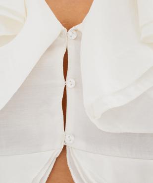 Blouse sans manches à volants femme grande taille vue3 - GEMO (G TAILLE) - GEMO