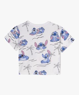 Tee-shirt manches courtes oversize à motif Stitch fille - Disney vue4 - LILO & STITCH - GEMO