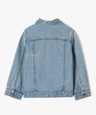 Veste en jean fille à boutons-pression vue4 - GEMO (ENFANT) - GEMO