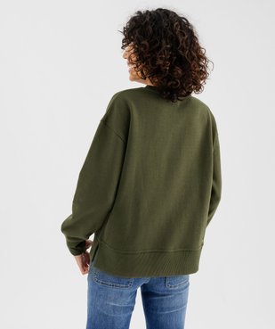 Sweat large avec motifs brodés femme - LuluCastagnette vue4 - LULUCASTAGNETTE - GEMO