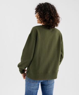 Sweat large avec motifs brodés femme - LuluCastagnette vue4 - LULUCASTAGNETTE - GEMO