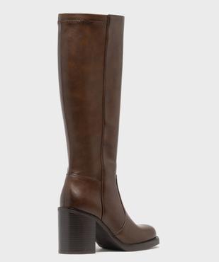 Bottes à talon avec bout rond femme - Follow Me vue4 - FOLLOW ME - GEMO