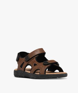Sandales look sport gamme confort à scratch homme vue2 - G'FLEX - GEMO
