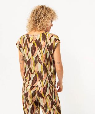 Blouse imprimée sans manches femme vue3 - GEMO(FEMME PAP) - GEMO