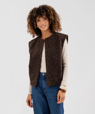 Gilet sans manches coupe oversize femme vue1 - GEMO(FEMME PAP) - GEMO