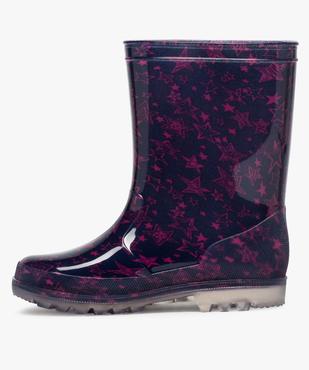 Bottes de pluie fille à motifs étoiles vue3 - GEMO (ENFANT) - GEMO