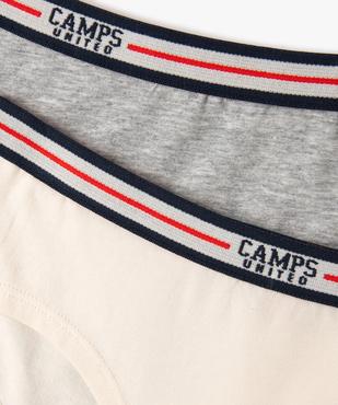 Shorties en coton stretch fille (lot de 2) - Camps United vue2 - CAMPS GEMO FOR GOOD - GEMO