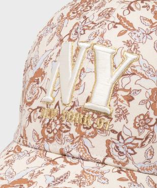 Casquette à motifs fleuris New York femme vue2 - GEMO (ACCESS) - GEMO
