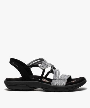 Sandales femme bicolores à brides élastiquées - Skechers vue1 - SKECHERS - GEMO