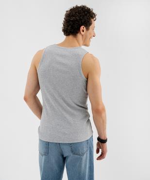 Débardeur en maille côtelée homme vue3 - GEMO 4G HOMME - GEMO