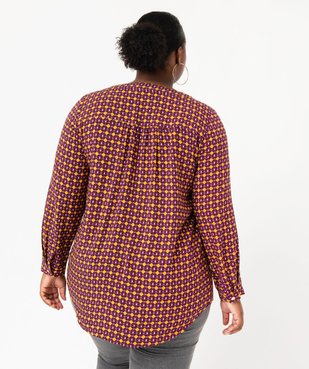Chemise à manches longues imprimée femme grande taille vue3 - GEMO 4G GT - GEMO