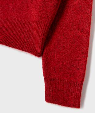 Pull maille col V fille vue2 - GEMO (JUNIOR) - GEMO