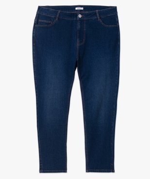 Pantacourt en jean stretch coupe slim taille normale femme grande taille vue4 - GEMO 4G GT - GEMO