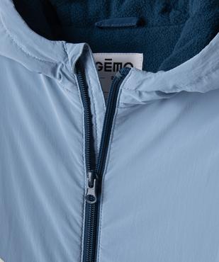 Blouson à capuche tricolore doublure polaire garçon vue5 - GEMO (ENFANT) - GEMO