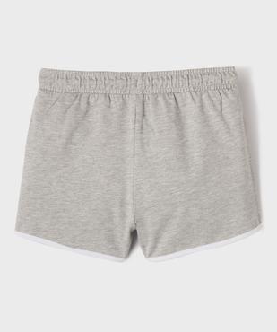 Short en maille avec biais contrastants fille vue3 - GEMO 4G FILLE - GEMO