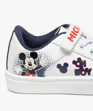 Baskets garçon imprimées à lacets et scratch – Mickey vue6 - MICKEY - GEMO