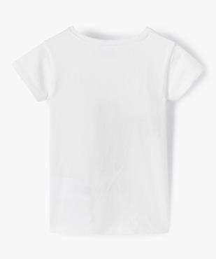 Tee-shirt fille à manches courtes avec motif pailleté - Disney vue3 - DISNEY DTR - GEMO