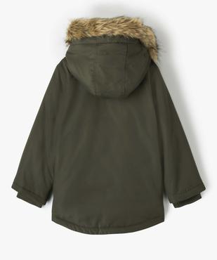 Parka déperlante avec doublure chaude et capuche garçon vue5 - GEMO 4G GARCON - GEMO