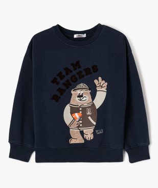 Sweat en molleton doux imprimé garçon vue2 - GEMO (ENFANT) - GEMO