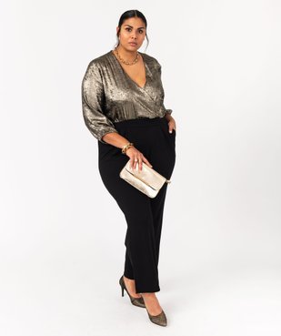 Combinaison pantalon scintillante femme grande taille vue2 - GEMO (G TAILLE) - GEMO