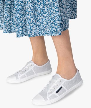 Baskets femme en toile à bout renforcé – Terre de Marins vue1 - TERRE DE MARINS - GEMO