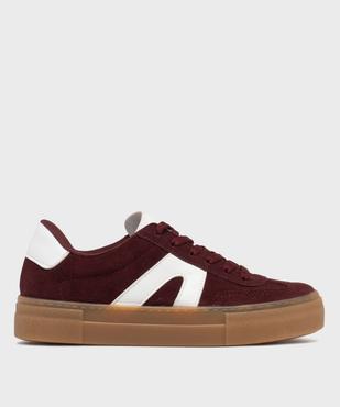 Baskets dessus cuir avec patchs léopard femme - Camps United vue1 - CAMPS - GEMO