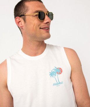 Débardeur large en coton homme vue2 - GEMO (HOMME) - GEMO