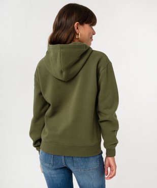 Sweat à capuche avec broderie femme - LuluCastagnette vue4 - LULU CASTAGNETTE GEMO FOR GOOD - GEMO