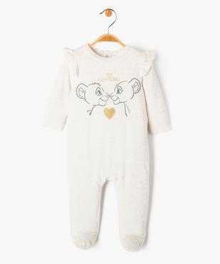 Pyjama velours motifs Le Roi Lion bébé - Disney Baby vue1 - DISNEY BABY - GEMO