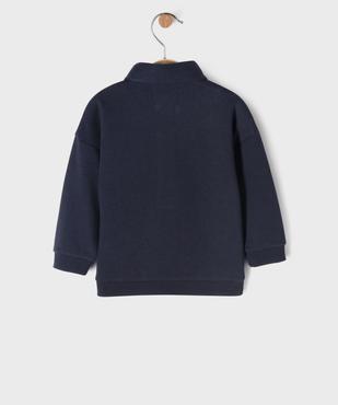 Sweat à col chemise bébé garçon vue3 - GEMO 4G BEBE - GEMO