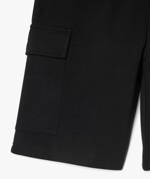 Bermuda cargo en maille à taille élastiquée garçon vue2 - GEMO (JUNIOR) - GEMO