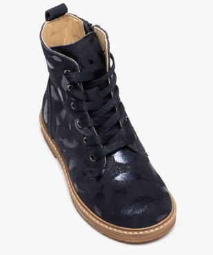 Boots fille zippées dessus cuir retourné uni – NA! vue5 - NA! - GEMO
