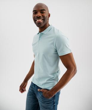 Polo à manches courtes en maille piquée homme vue1 - GEMO 4G HOMME - GEMO