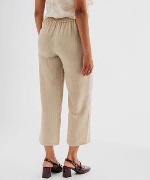 Pantacourt ample et souple à rayures femme vue3 - GEMO(FEMME PAP) - GEMO