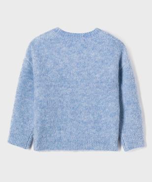 Pull en maille bouclette fille vue3 - GEMO (ENFANT) - GEMO