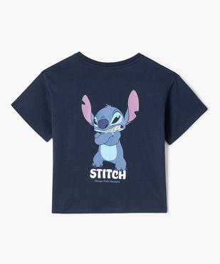 Tee-shirt court à manches courtes motif Stitch fille - Disney vue3 - LILO & STITCH - GEMO