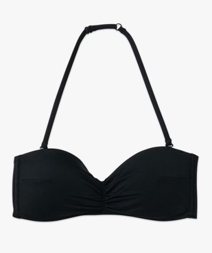 Haut de maillot de bain femme forme bandeau avec bretelles amovibles vue4 - GEMO 4G FEMME - GEMO