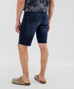 Bermuda en jean stretch coupe Regular homme vue3 - GEMO 4G HOMME - GEMO