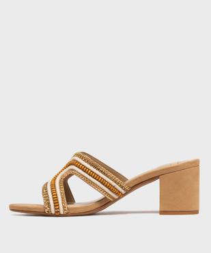 Mules à talon et brides à chaines femme vue4 - VALENTINA BALDA - GEMO