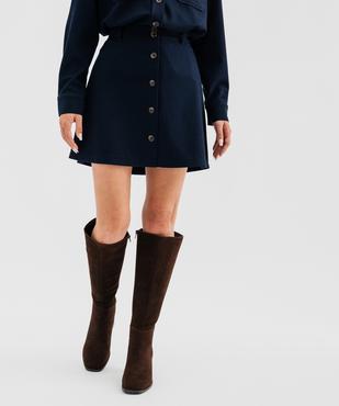 Jupe courte boutonnée femme - LuluCastagnette vue1 - LULUCASTAGNETTE - GEMO