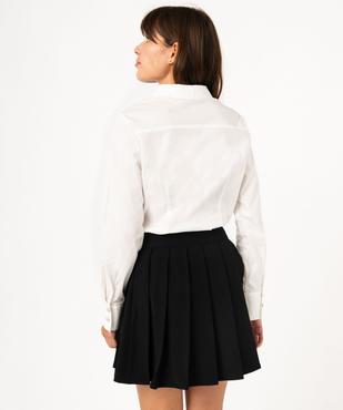 Chemise manches longues coupe ajustée col Claudine femme vue3 - GEMO(FEMME PAP) - GEMO