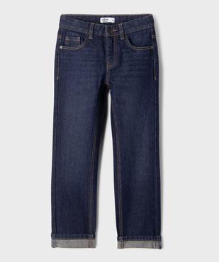 Jean regular en coton avec taille ajustable garçon vue1 - GEMO 4G GARCON - GEMO