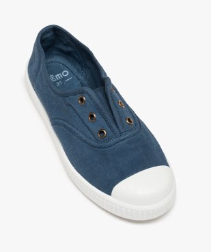 Baskets fille en toile unie et bout renforcé vue5 - GEMO (ENFANT) - GEMO