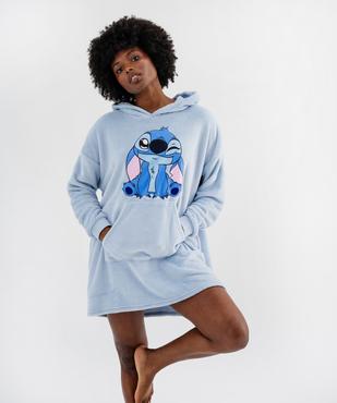Chemise de nuit à capuche en sherpa femme - Stitch vue1 - LILO & STITCH - GEMO