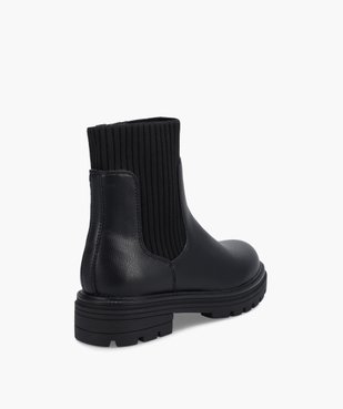 Boots fille unies à col chaussette et semelle crantée vue4 - LOVELY WINGS GEMO FOR GOOD - GEMO