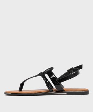 Sandales métallisées à entredoigt femme - Valentina Baldano vue3 - VALENTINA BALDA - GEMO